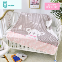 恋名媛纱布婴儿盖毯幼儿园宝宝棉夏天小被子薄款新生儿超柔可水洗盖巾