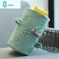 恋名媛珊瑚绒小毯子午睡毛毯单人办公室空调毯盖腿学生夏天季薄款午休毯