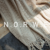恋名媛针织毯子北欧毛毯被子纯色沙发盖毯流苏毯编织床搭床旗床尾巾装饰
