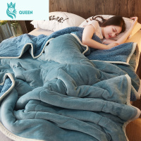 恋名媛加厚冬季三层毛毯垫被子法兰羔绒小毯子午睡盖毯珊瑚绒床单铺床