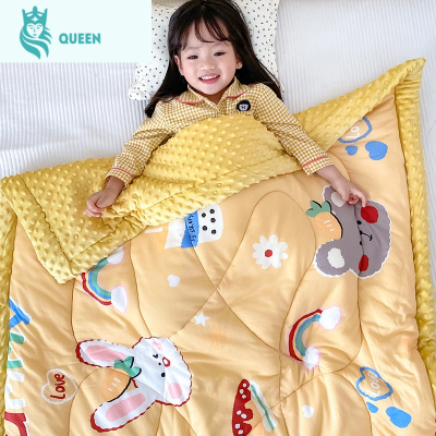 恋名媛婴儿豆豆毯幼儿园午睡小被子双层加厚冬季儿童盖毯婴儿毛毯小被子