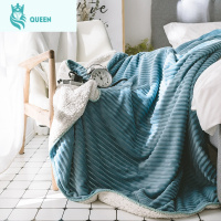 恋名媛珊瑚绒毯子双人加厚日式羔绒毛毯可爱办公室盖腿披肩毯沙发盖毯