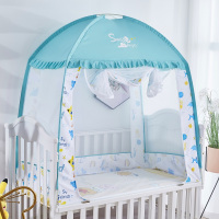恋名媛婴儿床蚊帐男孩宝宝拼接小床上通用儿童公主粉色小孩蒙古包幼儿园蚊帐