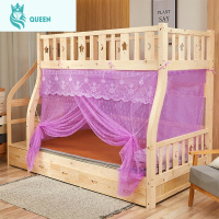 恋名媛子母床蚊帐1.5m床儿童双层床高低母子床1.35米1.2m公主风学生单人蚊帐