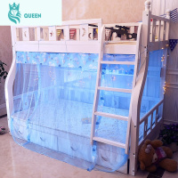 恋名媛弗来娅绑带蚊帐 子母床上下铺儿童蚊帐 双层高低床上下床学生蚊帐蚊帐