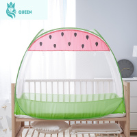 恋名媛弗贝思 婴儿床蚊帐罩可折叠儿童宝宝蒙古包全罩式通用婴幼儿防摔蚊帐