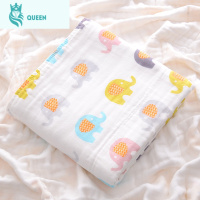 恋名媛婴儿浴巾棉超柔吸水新生儿童宝宝洗澡秋冬款棉纱布被盖毯超软