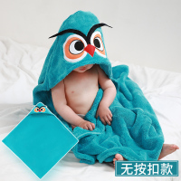 恋名媛儿童浴巾斗篷带帽可穿可裹比棉吸水洗澡毛巾料宝宝浴袍冬天厚款