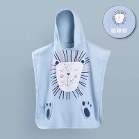 恋名媛棉儿童浴巾斗篷带帽宝宝纱布浴袍中大童专用夏季春秋款可穿小孩