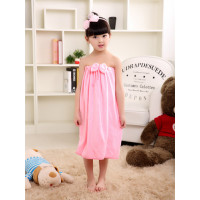 恋名媛儿童浴巾女童可穿式的棉个性吸水小孩洗澡游泳可爱抹胸公主浴裙