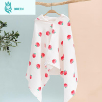 恋名媛棉四层纱布儿童浴巾宝宝斗篷带帽游泳裹巾男女童保暖浴袍披风