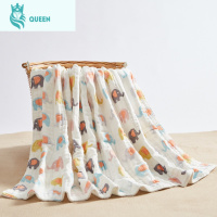 恋名媛10层冬季纱布浴巾加厚新生婴儿童毛巾被子棉吸水宝宝洗澡巾秋款