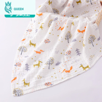 恋名媛婴儿浴巾棉纱布春夏季厚款吸水洗澡新生儿童秋冬款六层宝宝初生