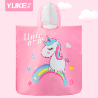 恋名媛儿童浴巾斗篷带帽女童卡通速干披风毛巾宝宝沙滩旅行游泳棉浴袍