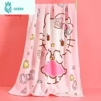 恋名媛hellokitty公主浴巾少女棉超柔吸水儿童洗澡巾婴儿宝宝纱布被子