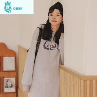 恋名媛孕妇装春秋款春季孕妇连衣裙中长款时尚宽松卫衣长袖长裙潮妈春装孕妇裙