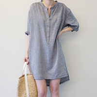 恋名媛2021夏款孕妇装潮辣妈个性时尚孕妇连衣裙夏季小清新衬衫夏天裙子孕妇裙