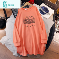 恋名媛孕妇秋装时尚款春秋孕晚期连衣裙特大码遮肚不显怀网红卫衣潮辣妈孕妇裙