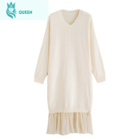 恋名媛韩版孕妇装上衣女2021春秋新款潮辣妈个性春装连衣裙长袖孕妇裙子孕妇裙