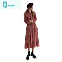 恋名媛孕妇2021夏季新款连衣裙矮小个子碎花长裙高级感潮辣妈个性春秋装孕妇裙