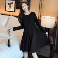 恋名媛春秋大码孕妇装2021年春装新款时尚气质网纱裙装女中长款连衣裙子孕妇裙