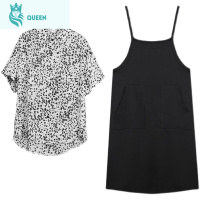 恋名媛孕妇装夏套装时尚款短袖衬衫上衣两件套新款春夏季孕妇夏装连衣裙孕妇裙