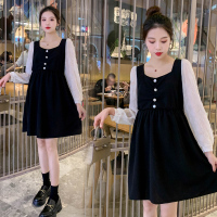 恋名媛孕妇装遮肚不显怀时尚春秋款高端孕妇连衣裙潮2021春装套装早春季孕妇裙