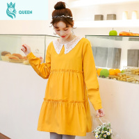 恋名媛孕妇春装连衣裙时尚款2021年新款孕妇裙春秋款上衣套装夏装两件套孕妇裙