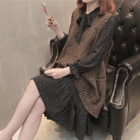 恋名媛孕妇套装春装连衣裙外出网红孕妇装春秋季时尚款两件套洋气潮辣妈孕妇裙