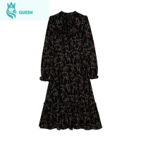 恋名媛韩版孕妇装上衣连衣裙春装时尚款潮辣妈个性2021春秋新款碎花长裙孕妇裙