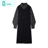 恋名媛孕妇春装连衣裙韩版潮辣妈个性套装时尚款外出宽松洋气网红长裙女孕妇裙