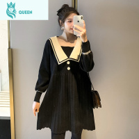 恋名媛孕妇春装连衣裙网红套装时尚款春秋新款2021孕妇装潮辣妈个性春季孕妇裙