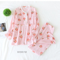 恋名媛月子服棉产后哺乳孕妇睡衣春秋冬季6月份7夏薄款产妇喂奶衣套装孕妇套装孕妇装