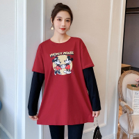 恋名媛孕妇春装套装过年衣服小个子潮辣妈个性遮肚不显怀外出时尚春秋款孕妇装