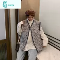 恋名媛Angel妈咪~孕妇秋装套装时尚款翻领长袖衬衣马甲破洞牛仔裤三件套孕妇装