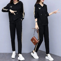 恋名媛孕妇春装套装外出时尚款2021春季潮辣妈产检洋气休闲运动装两件套孕妇装