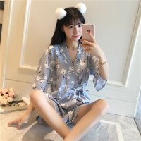 恋名媛孕妇睡衣短袖月子服产妇喂奶衣产后哺乳外出春夏季家居服套装薄款孕妇套装孕妇装