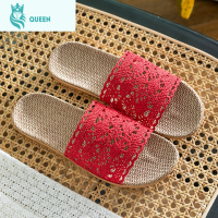 恋名媛亚麻拖鞋夏季男女士居家居伴娘鞋地板防滑透气凉拖鞋家用室内月子孕妇鞋