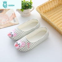 恋名媛月子鞋夏季薄款防滑软底包跟外穿棉拖鞋女六6七月份孕妇产用品孕妇鞋