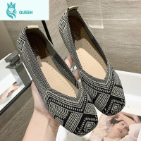 恋名媛老北京布鞋女2021春夏季新款百搭平底浅口单鞋一脚蹬软底孕妇鞋子孕妇鞋