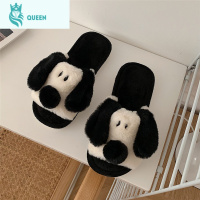 恋名媛棉拖鞋男女家居可爱情侣一字毛绒室内防滑家用卡通月子棉拖鞋冬季孕妇鞋