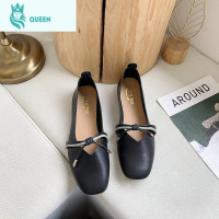 恋名媛鞋子女2021年新款女单鞋一脚蹬女豆豆鞋孕妇平底鞋女软底夏奶奶鞋孕妇鞋