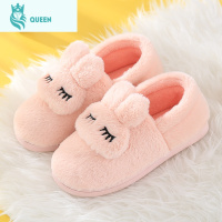 恋名媛棉拖鞋女包跟秋冬月子鞋可爱兔宝宝软底防滑居家室内厚底保暖男士孕妇鞋