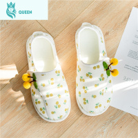 恋名媛月子鞋夏薄款包跟透气居家四季棉拖鞋女春秋室内防滑厚底产后拖鞋孕妇鞋