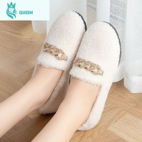 恋名媛毛毛拖鞋女外穿2020秋冬防滑豆豆鞋棉拖鞋家居室外月子包跟棉鞋子孕妇鞋