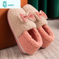 恋名媛棉拖鞋女秋冬季全包跟防滑家居家用情侣月子鞋室内保暖毛毛棉鞋男孕妇鞋