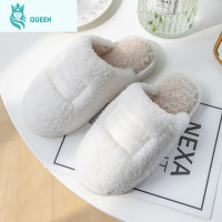恋名媛棉拖鞋女家用秋冬季室内家居情侣厚底防滑毛绒保暖月子鞋男士冬天孕妇鞋