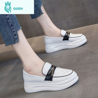 恋名媛护士鞋女软底不累脚2021春季新款小白鞋松糕厚底孕妇一脚蹬豆豆鞋孕妇鞋