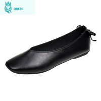 恋名媛乐福鞋一脚蹬2021春秋新款孕妇平底女单鞋纯色复古英伦风小皮鞋孕妇鞋