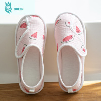 恋名媛月子鞋夏薄款包跟厚底透气软底居家室内孕妇鞋吸湿防滑棉布拖鞋孕妇鞋